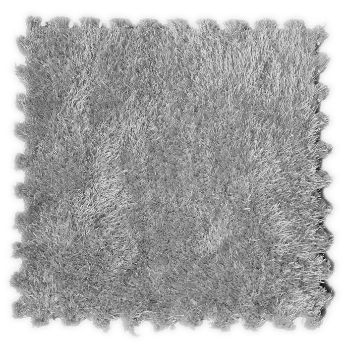 puzzle piankowe z dywanem SHAGGY szary