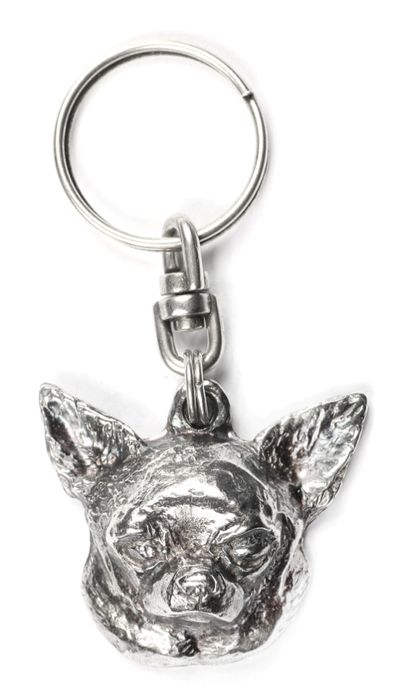 Chihuahua krótkowłosy brelok do kluczy posrebrzany Art-Dog