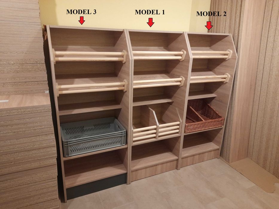3  MODELE regały sklepowe na pieczywo chleb piekarnicze NOWE producent