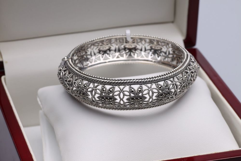 Srebrna bransoleta Staviori 18 cm