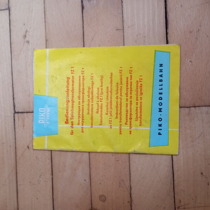 Stara Instrukcja obsługi transformatora zabawkowego FZ 1