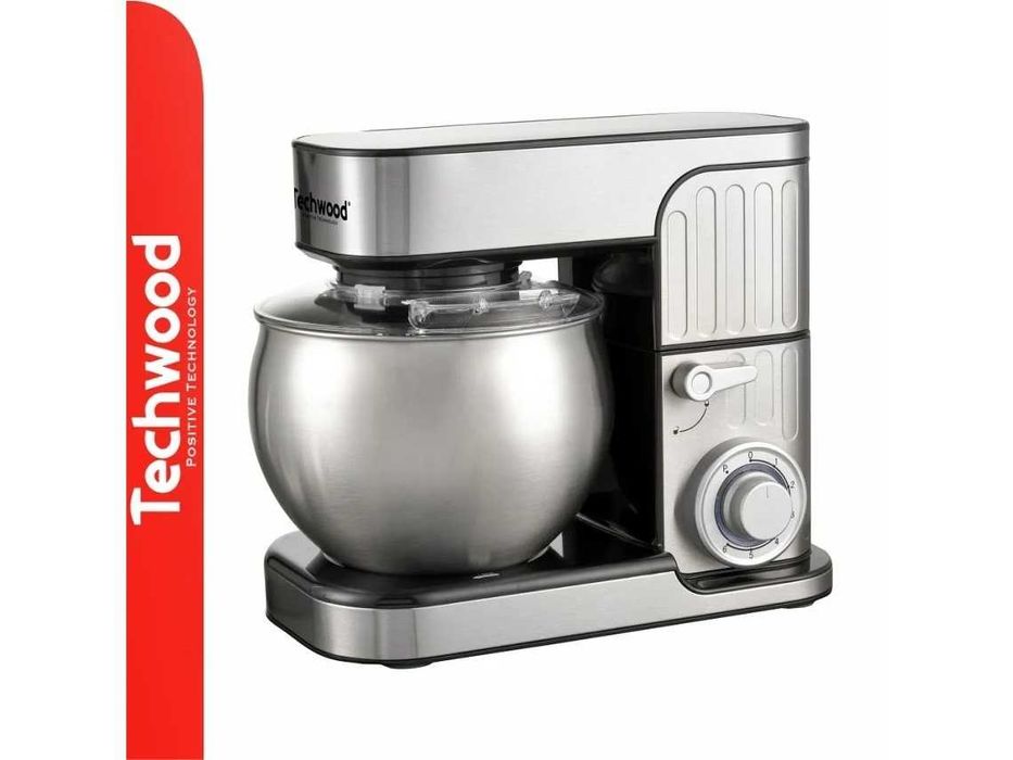 Batedeira Elétrica_Processador 1300W com Taça Inox 6L TECHWOOD NOVO