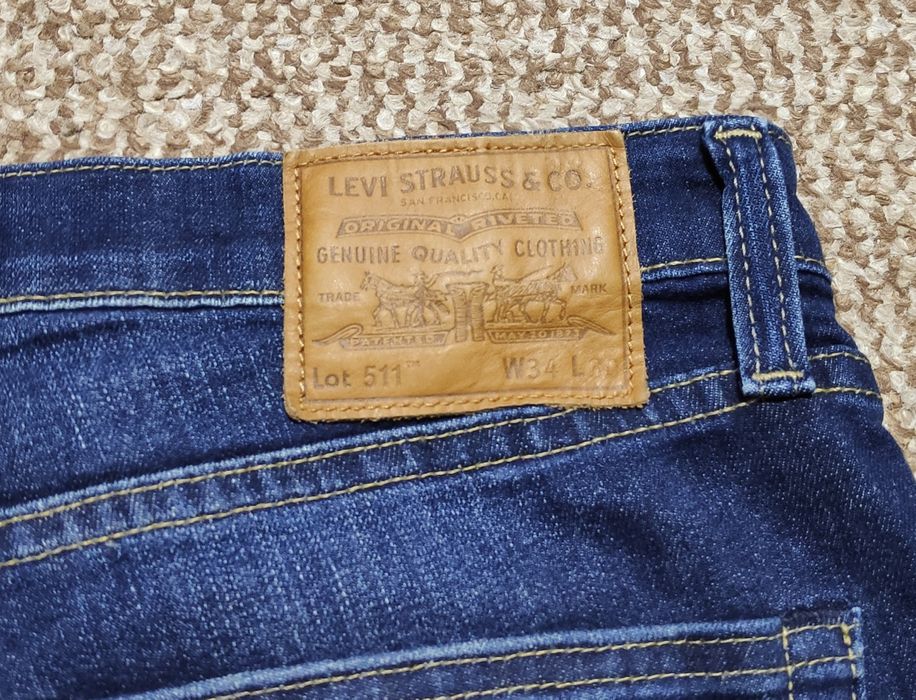 Levi's 511 W34 L30 premium waterless джинси slim fit оригінал