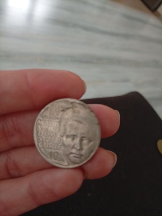 Moneta setną rocznica urodzin Marii Skłodowskiej Curie 1967r PRL