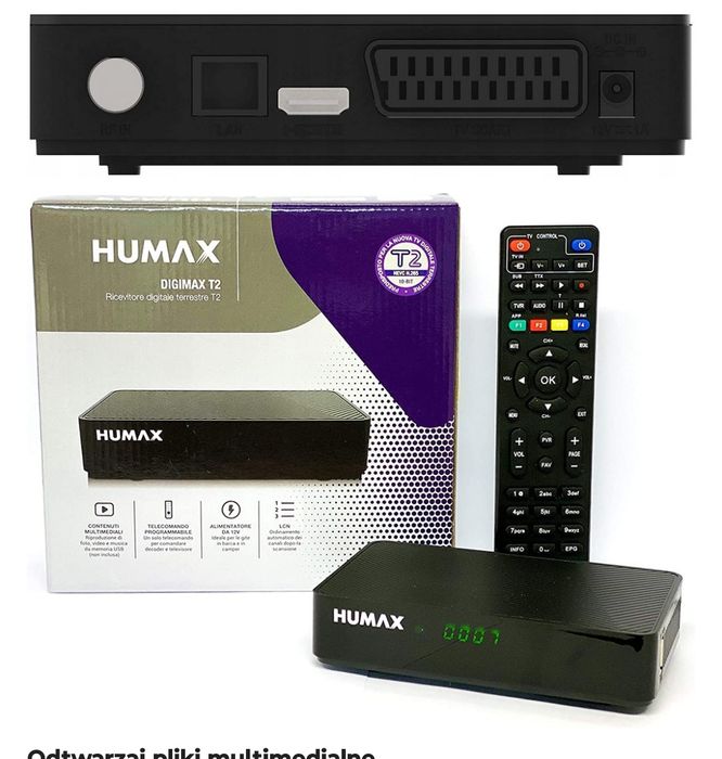 Tuner  Dekoder odbiornik HUMAX DIGIMAX T2 HD-2022T2 DVB-T2