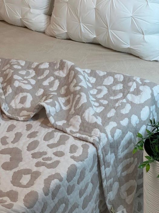 На подарунок! Мусліновий плед муслиновый лео муслиновое покрывало