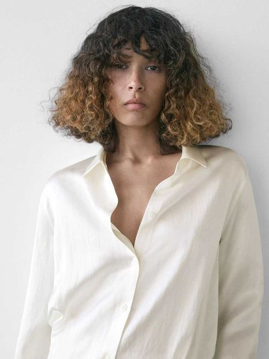 Блуза сорочка Massimo dutti