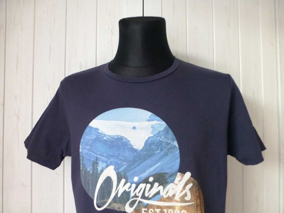 Jack & Jones męski T-shirt z nadrukiem M L
