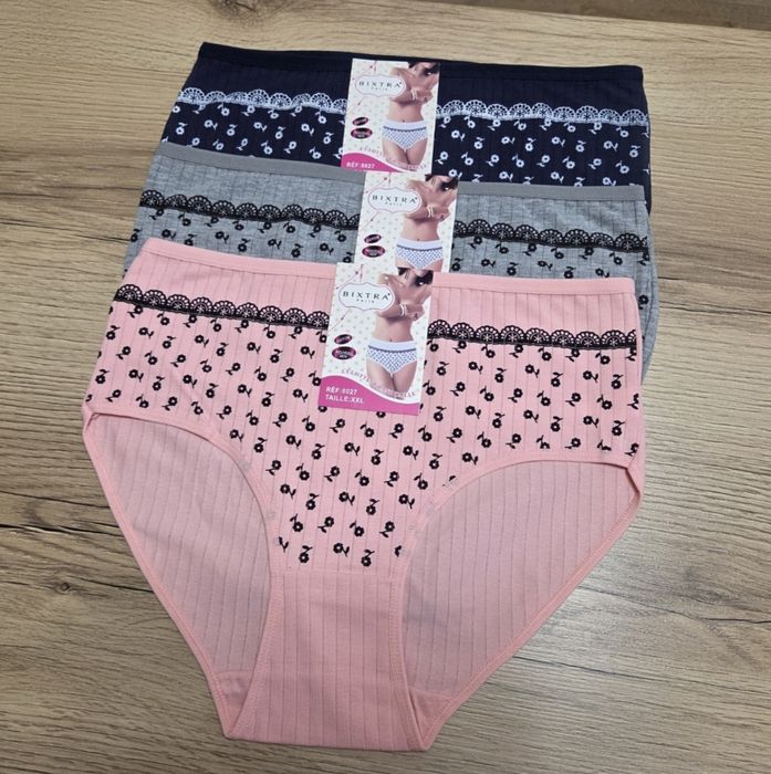 Majtki Damskie komplet 3sztuki 2XL