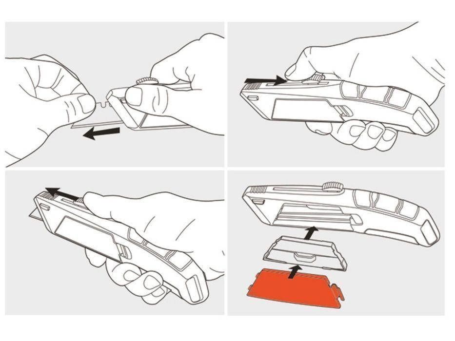 Нож Powerfix profi строительный монтажный трапеция Германия