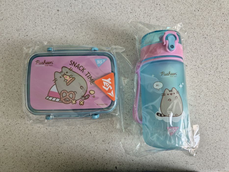 Пляшка для води Yes Pusheen + ланчбокс Yes Pusheen
