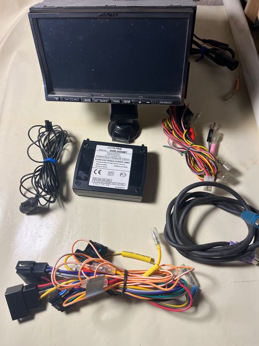 Alpine rádio mobile média e kit mãos livres