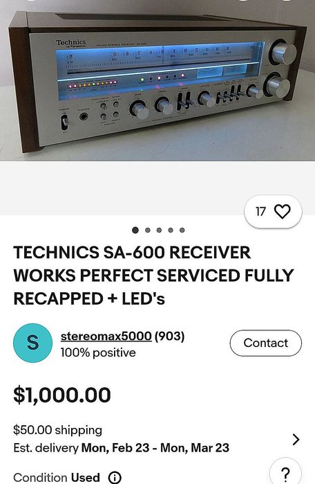 Technics SA - 600 A _ 1979 r. Wersja na USA