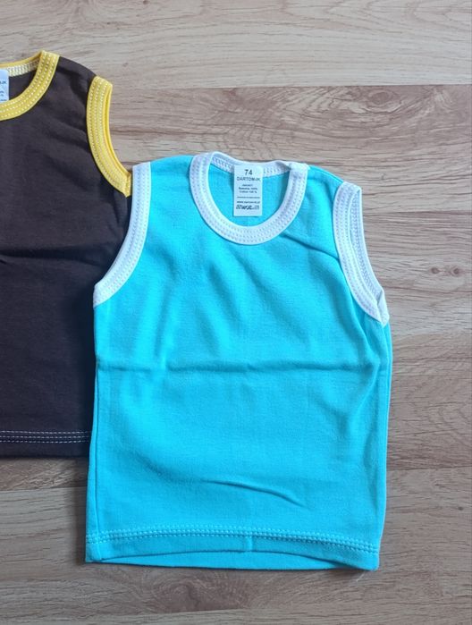 Podkoszulki 3 pack roz 74 B/R