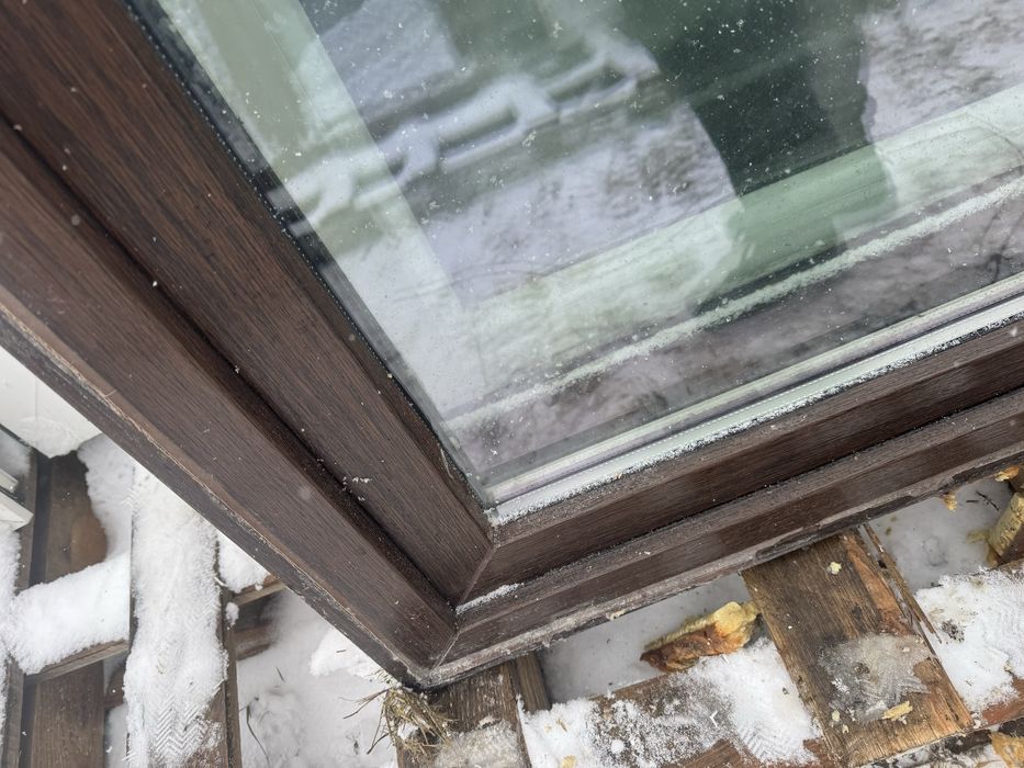 1x okno plastikowe 176x 143 rozwierno uchylne (demontaz) dab bagienny