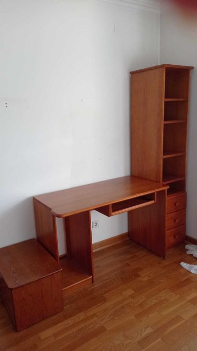 Conjunto de secretária (secretária+coluna)
