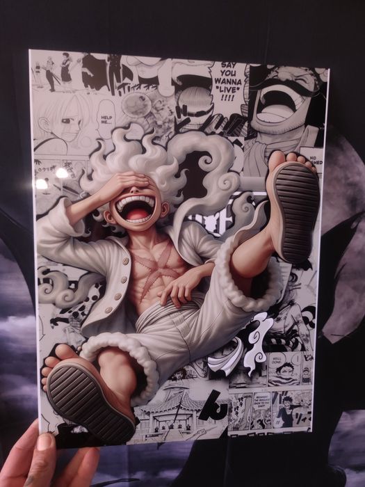 Luffy one piece-Painel/Placa Sublimação 30x40cm, Anime (1mm Espessura)