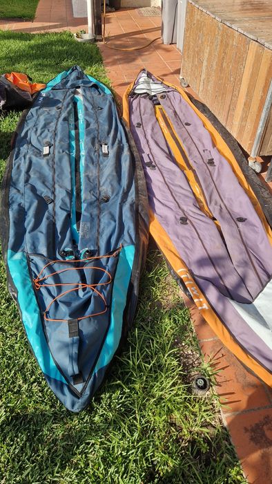 2 kayaks itiwit 3 lugares + assentos + pagaia + bomba
