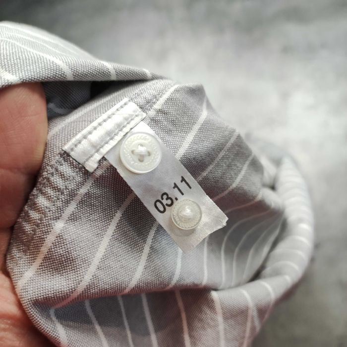 MĘSKA Koszula Elegancka Paski Bawełna PREMIUM Emporio Armani Jeans