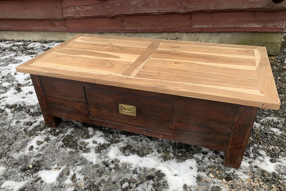 Ława kolonialna palisander oczyszczony stolik