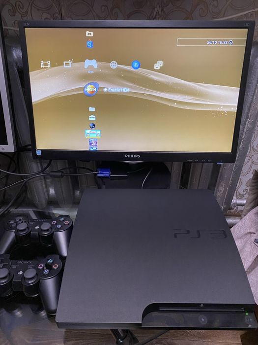 Sony playstation 3 Slim PS3 320gb+36игр, прошивка, установка игр.