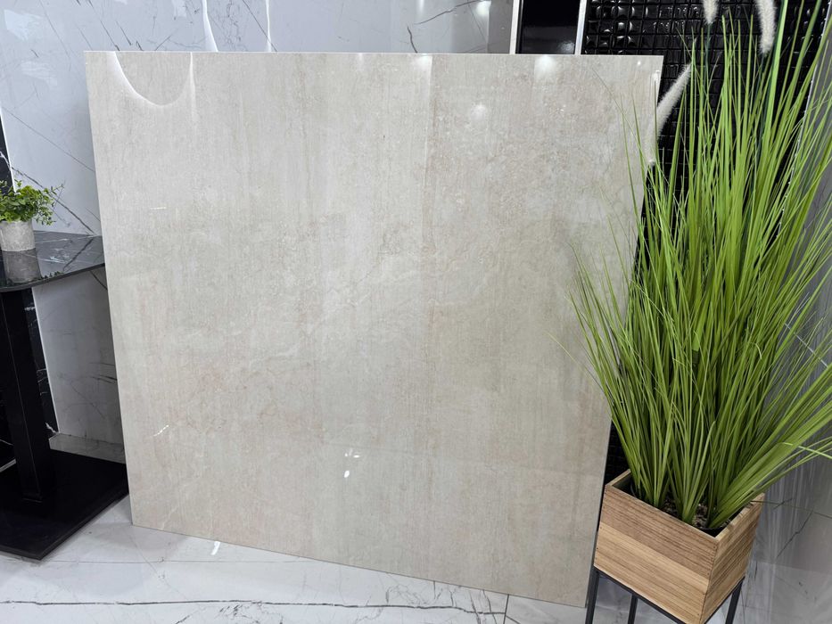 Płytka polerowana, gres beżowy 120x120 –luksusowy połysk! -49,90 zł/m²