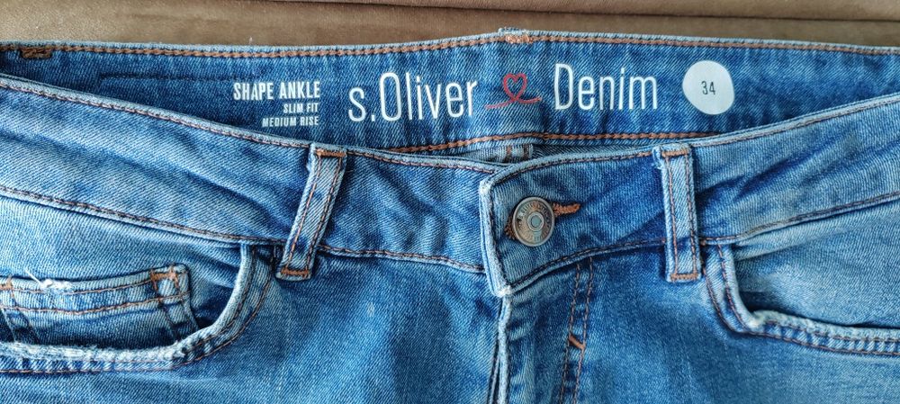 Spodnie dżinsowe damskie, rozmiar XS / 34