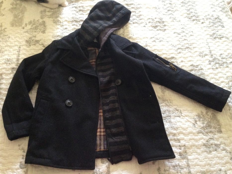 Casaco criança fazenda preto zara
