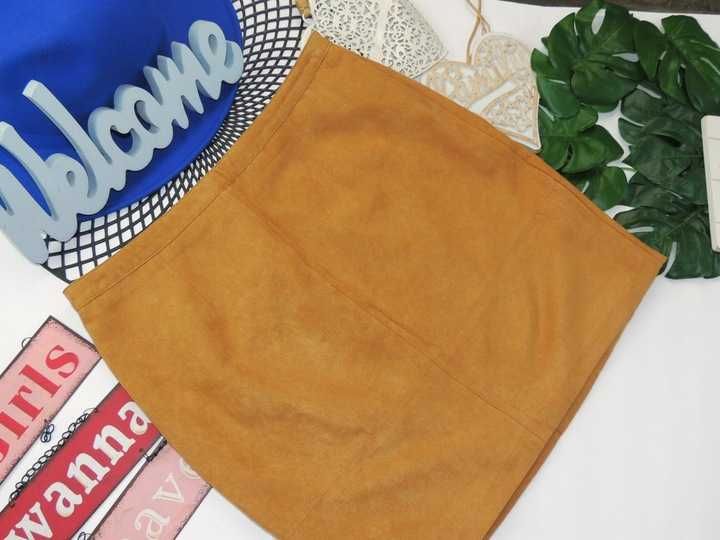 Cubus Spódniczka karmel zamsz XS