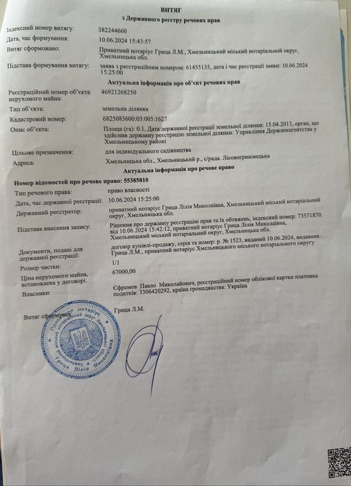 Чудоваа земельна ділянка правельної  форми Лісові  Гринівці 10 соток