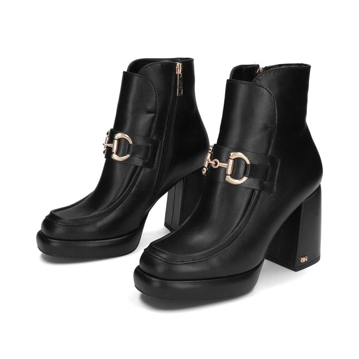 NOWE! Botki damskie CheBello 4259 skóra naturalna, na wysokim obcasie!