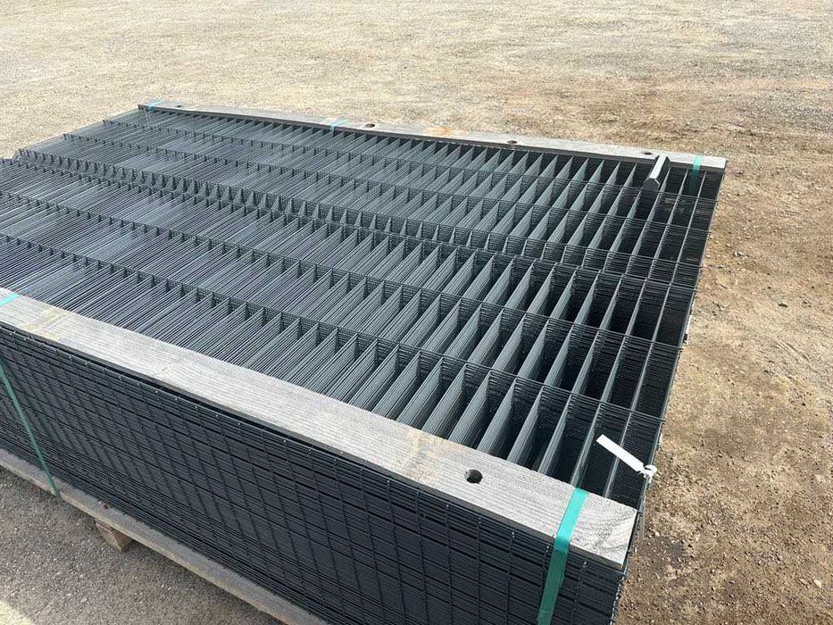 Panel ogrodzeniowy ocynkowany malowany proszkowo CZARNY/GRAFIT fi 4