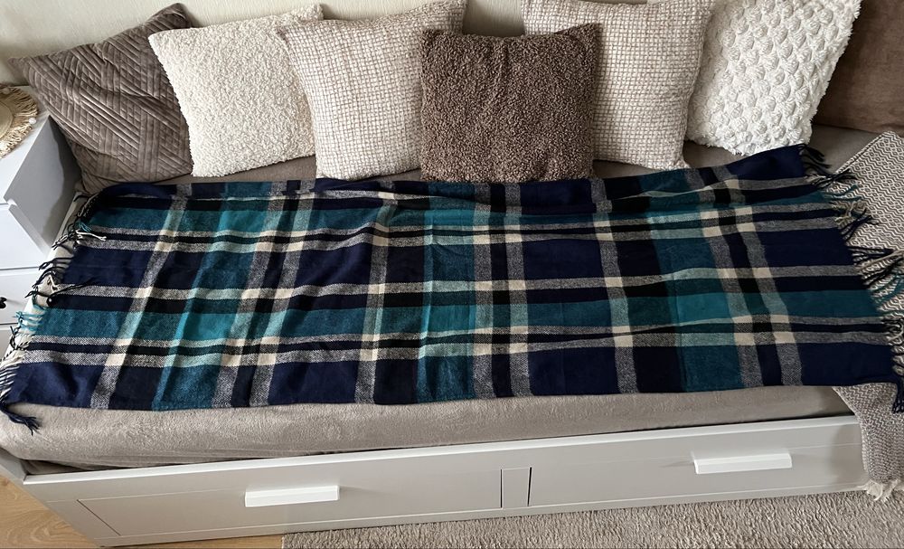 szalik w kratę sinsay