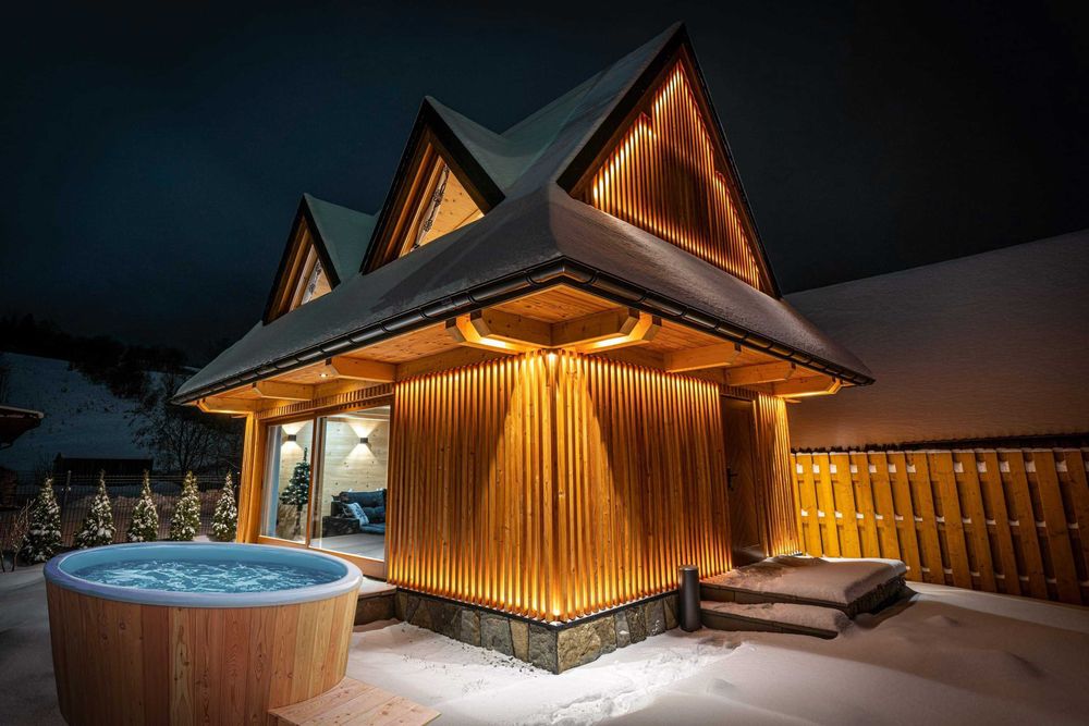 Domek z jacuzzi w górach na wyłączność Podhale noclegi