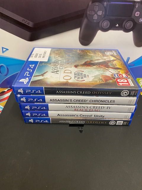 Sony Ps4 slim 1tb +5xAssassins Creed Pad x1 Gw12m Raty Szczecin Ufogames