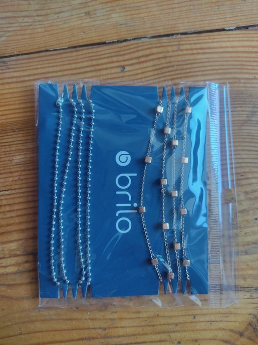 Dwa łańcuszki do okularów brilo
