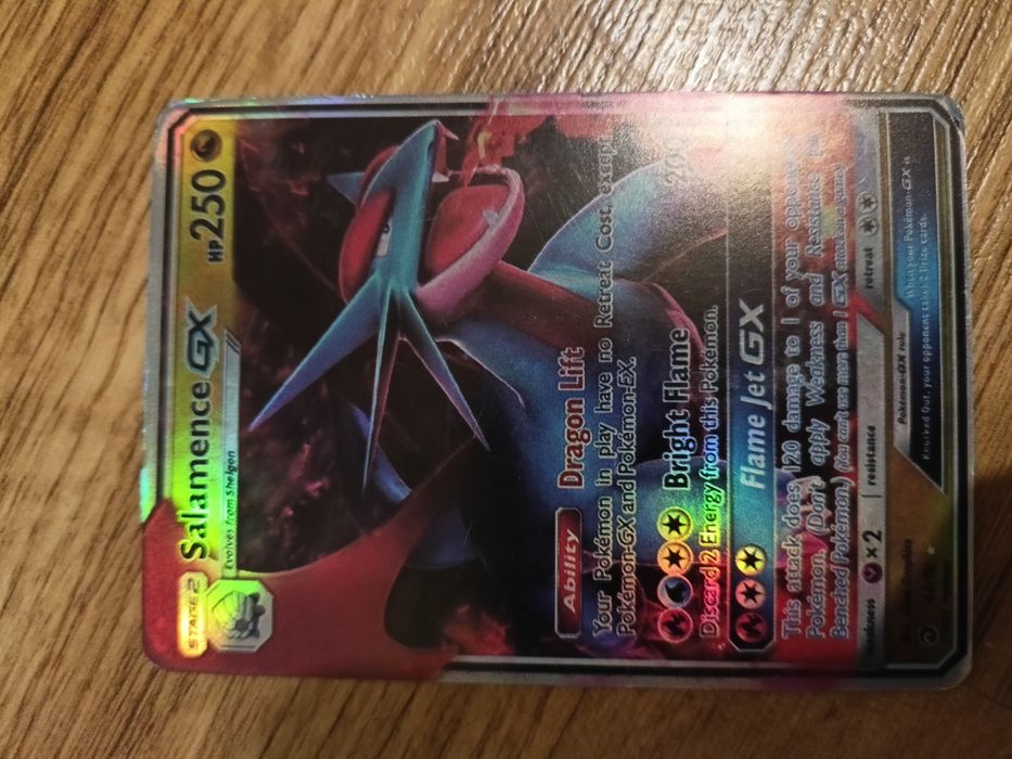 Karty pokemon Salamence i Charmander , Bulbasaur , Squirtle
