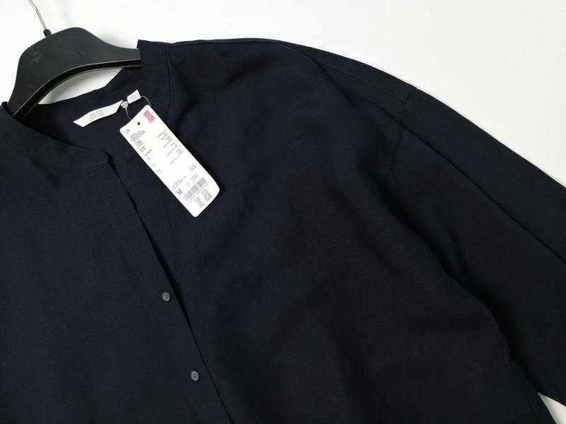 Льняная свободная рубашка Uniqlo