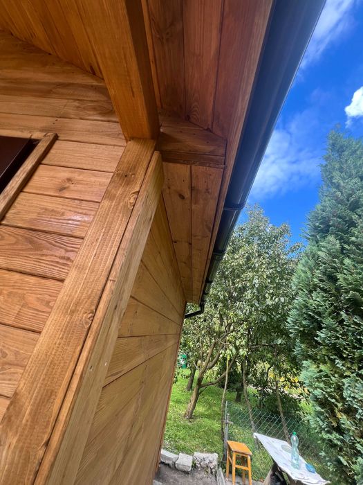 Domek letniskowy ogrodowy drewniany z tarasem "Orlando" 5x4