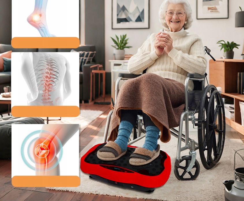 Віброплатформа Renew Force до 150 кг з еспандерами та пультом