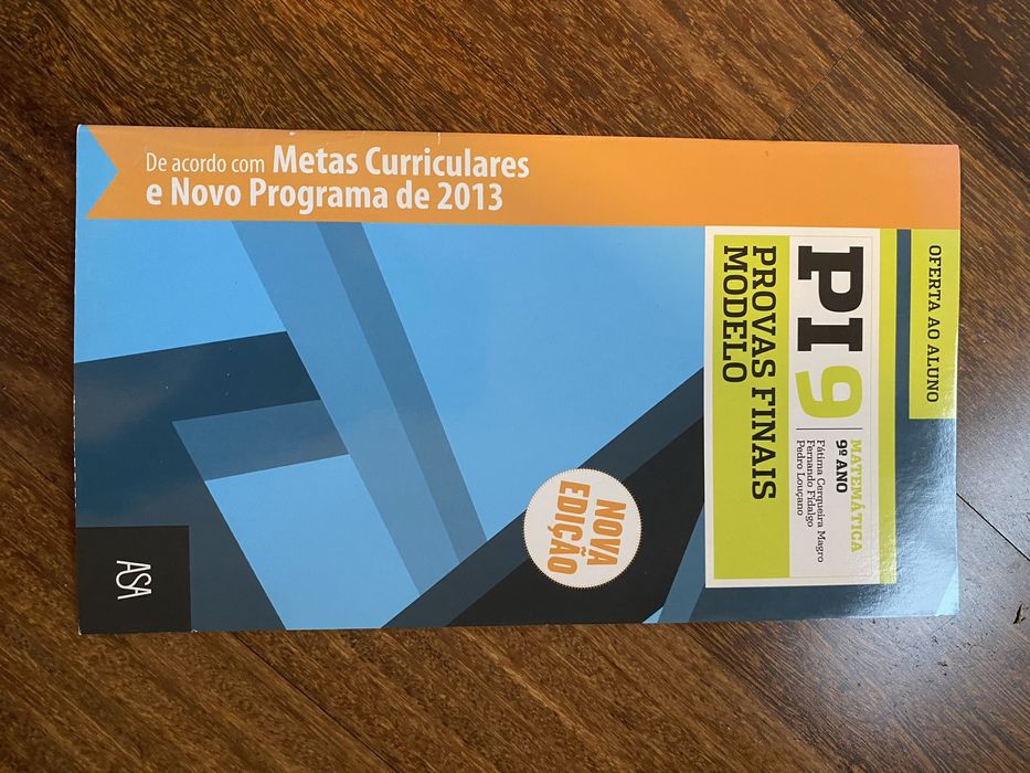 Caderno de Atividades PI9 Matemática 9ano ASA
