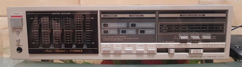 Усилитель Fisher CA-67 stereo integrated amplifer made in Japan