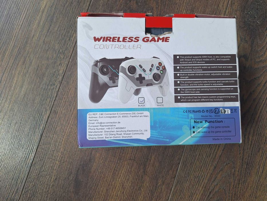 Bezprzewodowy kontroler do Switch/Switch OLED – makro, Turbo, RGB