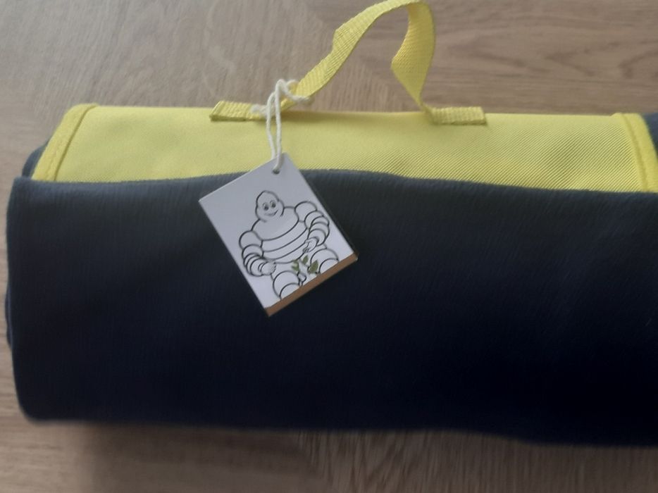 Koc polarowy piknikowy  marki Michelin 126x162 cm z logo Bibendum
