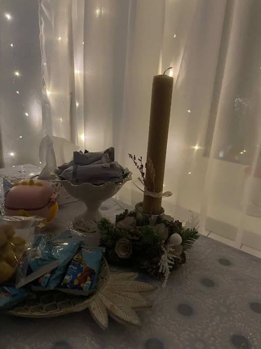 Набір натуральних свічок з бджолиної вощини | ручна робота | подарунок