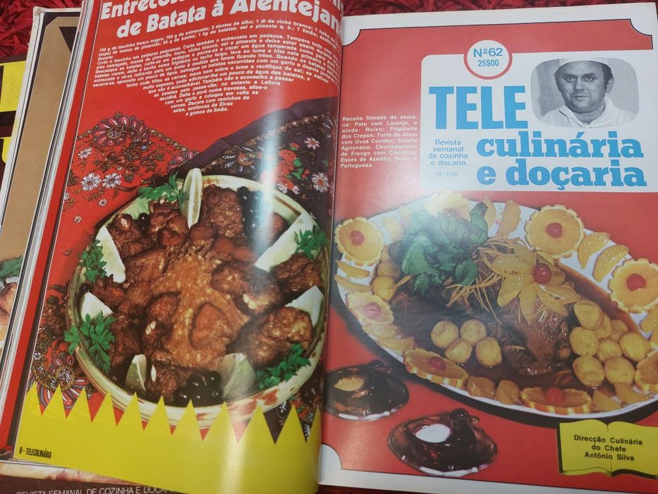 Conjunto de 3 volumes da Teleculinária do Chefe Siva (I,II e III)