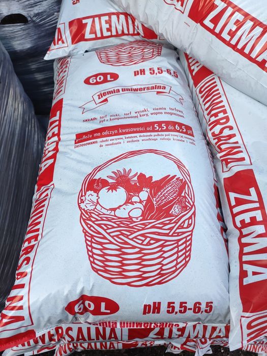 Kompost ogrodowy 60l ziemia do warzyw kora sosnowa ogrodowa torf