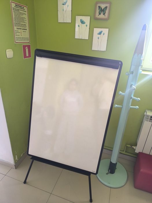Flipchart Viking, tablica suchościeralna, 75x100cm, czarny