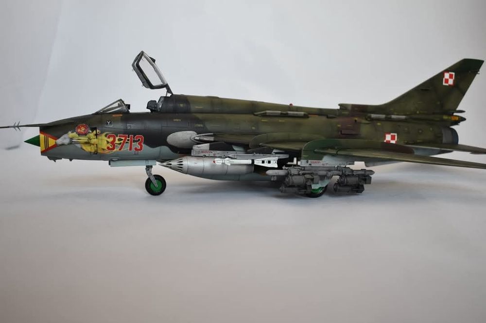 Su-22 model w skali 1:48 Polskie Siły Powietrzne