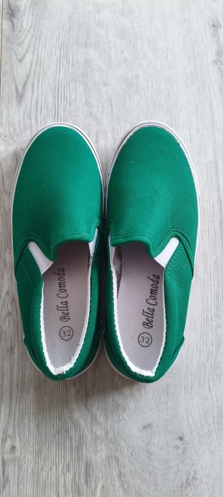 Trampki chłopięce 32 zielone Nowe